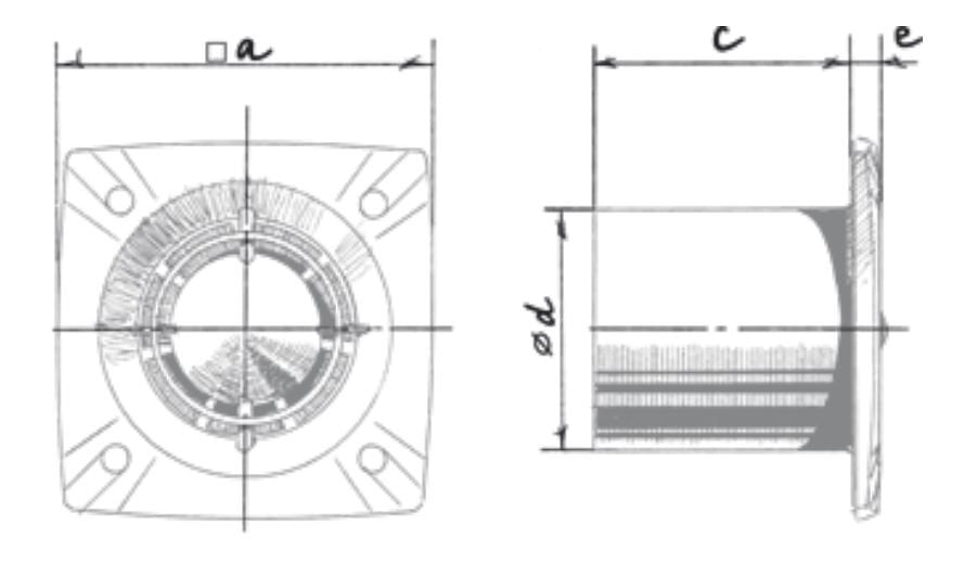 Blauberg Slim 100 Plastik Banyo Aspiratörü Ölçüleri