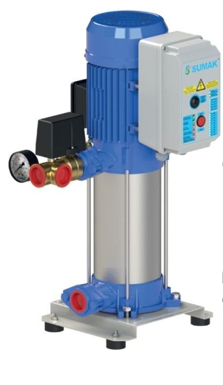 Sumak SHT12A 300/6 Kademeli 2,2 kw Dikey Milli Hidrofor