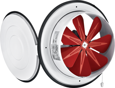 Bahçıvan BK 160 Kapaklı Cam Baca Tipi Aspiratör - 16 cm Çap