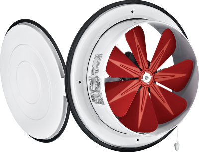 Bahçıvan BK 160 Kapaklı Cam Baca Tipi Aspiratör - 16 cm Çap