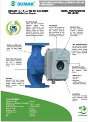 SUMAK SSP INV-65/8 Frekans Kontrollü Sirkülasyon Pompası