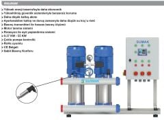 Sumak SHT12C 300/6 PFK 3x2,2 kw Frekans Kontrollü Dikey Milli Hidrofor