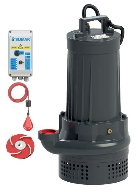 SUMAK SDTV 30/2 Vortex Atık Su - Drenaj Dalgıç Pompası