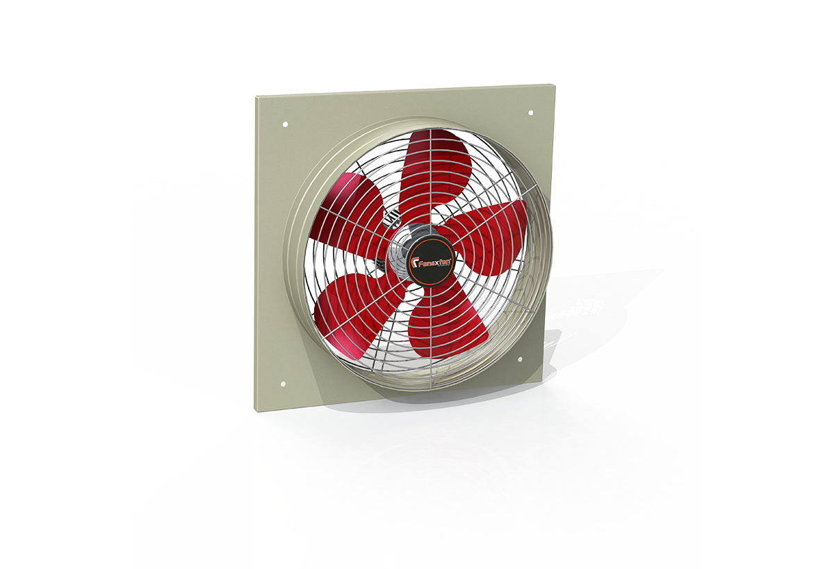 PSMK-250-2A Fanex Fan Kare Kasa Metal Pervaneli Aksiyal Aspiratör (Monofaze)