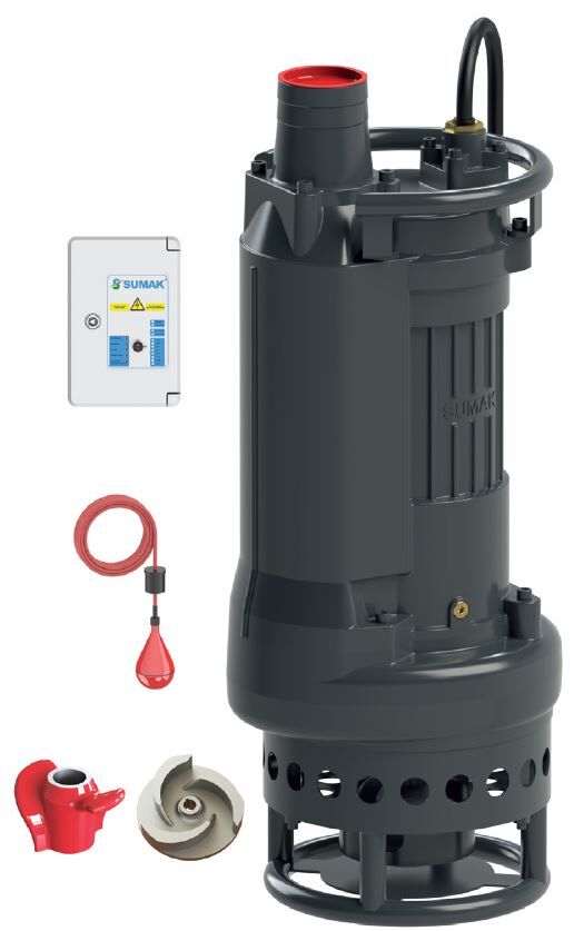 SUMAK SDT 50/3 C Karıştırıcılı Çamur Suyu Dalgıç Pompası