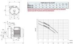 SUMAK SMINOX/K-100/1 Paslanmaz Santrifüj Pompa