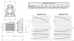 SUMAK SMINOX 160/50 - 316 Paslanmaz Santrifüj Pompa 7,5 HP