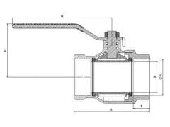 Klepsan 4'' Küresel Vana PN10