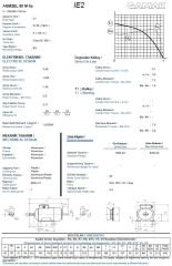 0.55 kw 0.75 HP GAMAK Elektrik Motoru 80 - 1500
