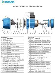 SUMAK SMJ100-SMJT100-SMJ150-SMJT150 Pompa Mekanik Salmastra Yatağı