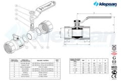 Klepsan 2'' Doğalgaz Vanası MOP 5