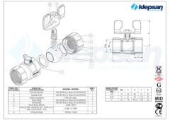 Klepsan 3/4'' Kelebek Vana