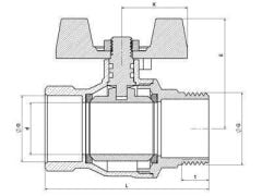 Klepsan 1 1/4'' Kelebek Vana