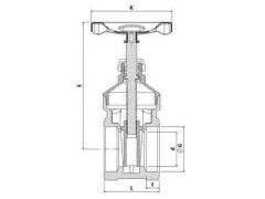 Klepsan 1 1/4'' Şiber Vana