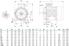 MİKSAN 0.25 kw 3000 Elektrik Motoru