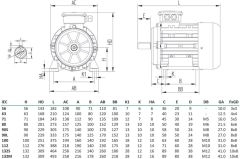 MİKSAN 0.37 kw 1000 Elektrik Motoru