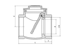 Klepsan 3/4'' Çalparalı Çekvalf