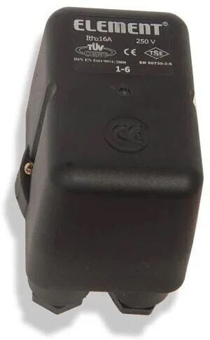 Element ELT5C-3Y 1-6 BAR Tahliyeli ÜÇ Yollu Monofaze Basınç Şalteri(1/2 Bağlantı Çapı)