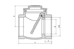 Klepsan 2 1/2'' Çalparalı Çekvalf