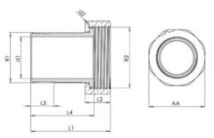 Klepsan 1 1/4'' Sayaç Rakoru