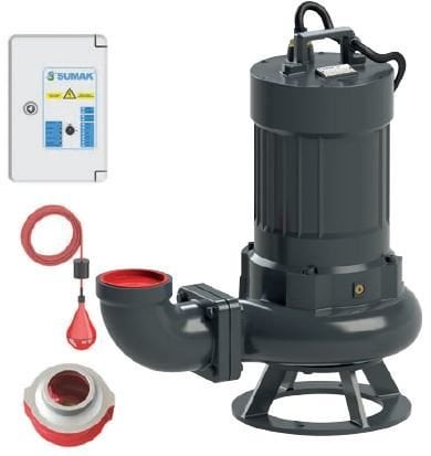 SDTK 150/4 SUMAK Döküm Gövdeli Trifaze Foseptik Dalgıç Pompası