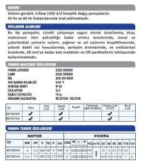 SDTB 50/4 SUMAK Döküm Gövdeli Trifaze Foseptik Dalgıç Pompası