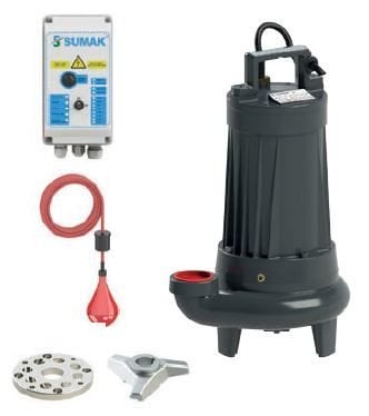 SUMAK SBRT 20/2 Trifaze Bıçaklı Dalgıç Pompa