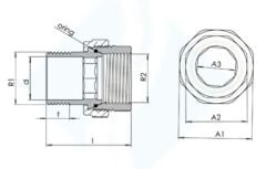 Klepsan 1/2'' Düz Radyatör Rakoru