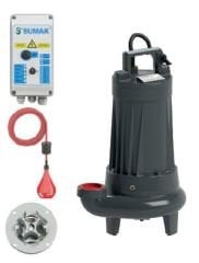 SUMAK SBRT 20/2-P Trifaze Parçalayıcı Bıçaklı Dalgıç Pompa
