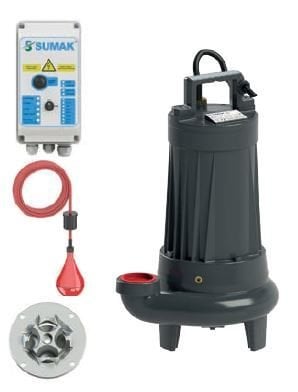 SUMAK SBRT 40/2-P Trifaze Parçalayıcı Bıçaklı Dalgıç Pompa