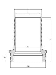 Klepsan 1/2'' Sarı Hortum Rakoru