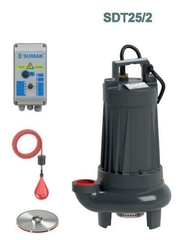 SUMAK SDT 25/2 Döküm Gövdeli Trifaze Temiz Su Dalgıç Pompa