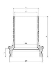Klepsan 2'' Sarı Hortum Rakoru