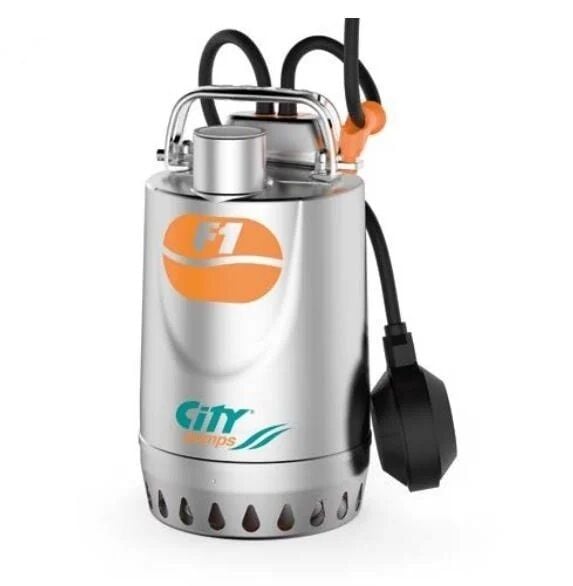 City F 1-30 Paslanmaz Gövdeli Az Kirli Su Drenaj Dalgıç Pompa