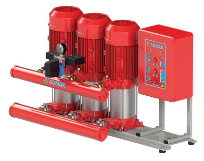 Sumak SHT 34 C 1500/6 EEEY Elektrikli Yangın Hidroforu
