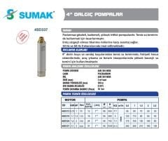 SUMAK 4SD324 4'' Derin Kuyu Dalgıç Pompası