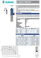 SUMAK 5SDF5 Flatörlü 5'' Derin Kuyu Dalgıç Pompa