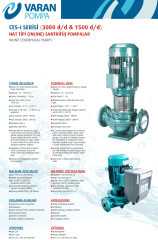 Varan CES-i50-13 2.2 kw 3000 Devir Inline Pompa