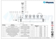 Klepsan 1'' Mini Vanalı Kollektör İç Dişli 13 Ağız