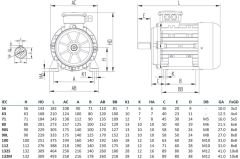 MİKSAN 0.55 kw 1500 Elektrik Motoru