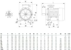 MİKSAN 1.1 kw 1.5 HP 1500 Elektrik Motoru