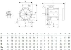 MİKSAN 5.5 kw 7.5 HP 1500 Elektrik Motoru