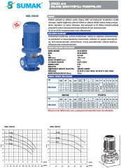 SUMAK SML160/40 4 kw 3000 Inline Pompa