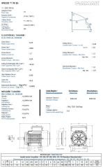 GAMAK 0.25 kw 3000 Monofaze Motor