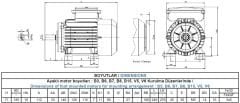 GAMAK 0.37 kw 0.5 HP 3000 Monofaze Motor