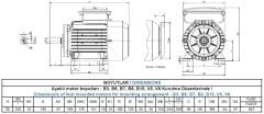 GAMAK 1.5 kw 2 HP 1500 Monofaze Motor