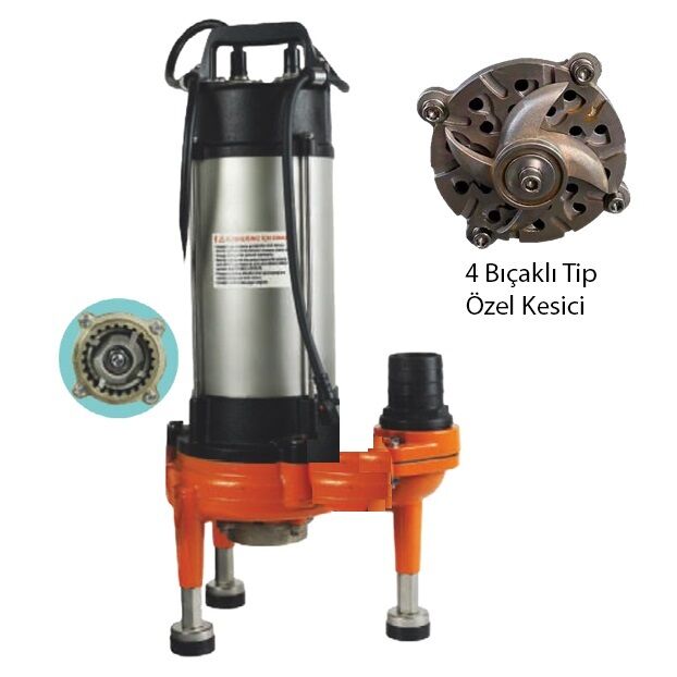 WATER SOUND FC-1500-A Bıçaklı Tip Kirli Su Drenaj Dalgıç Pompa