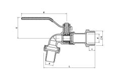Klepsan 3/4'' Küresel Bahçe Musluğu