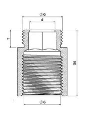 Klepsan 1/2'' - 1,5 cm Uzatma Borusu