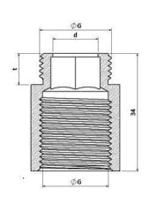 Klepsan 1/2'' - 5 cm Uzatma Borusu